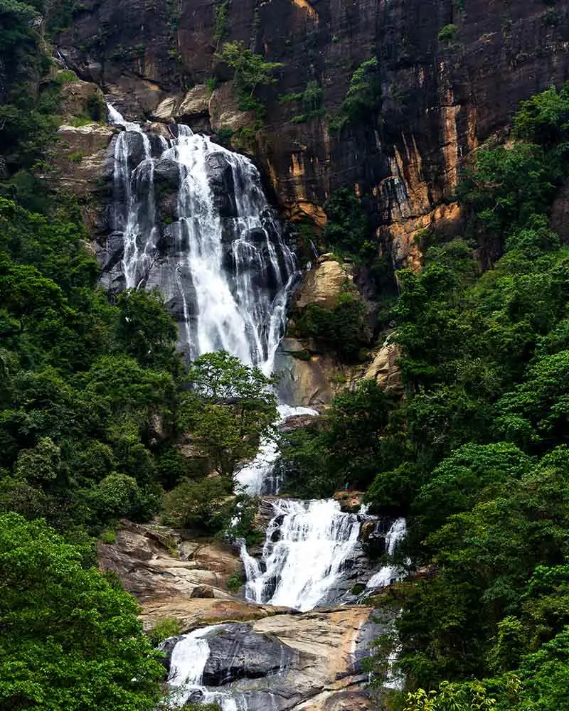 Ravana Falls in Sri Lanka